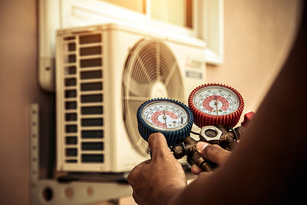 Professional Air Conditioning Service technician working in Black Hawk, CO